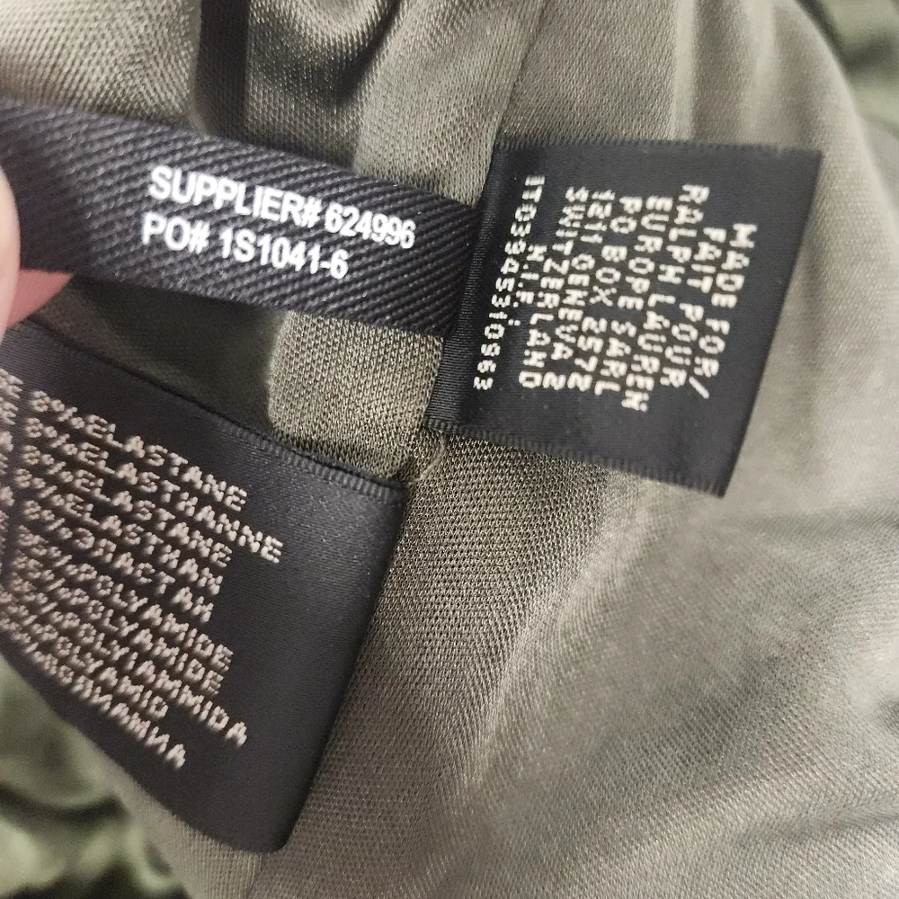 NWT Ralph Lauren Black Label Green Ruched Pencil Skirt Size 6  $855 - Picture 9 of 11